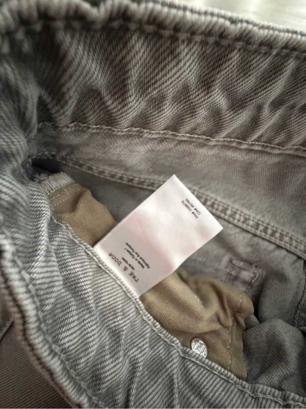 Rag & Bone Logan Mid Rise Wide Leg Jeans In Gray (J3) - Picture 5 of 6